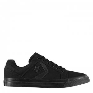 image of Converse Distrito Canvas Low Trainers - Black Mono