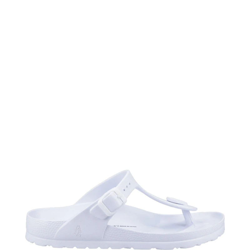 Image of Hush Puppies Lizzie Toepost Sandal - White White 3