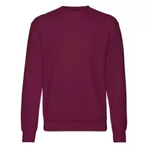 image of Fruit Of The Loom Mens Set-In BelcoroA Yarn Sweatshirt (2XL) (Burgundy)