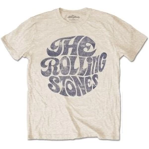 Image of The Rolling Stones - Vintage 1970s Logo Unisex Large T-Shirt - Neutral