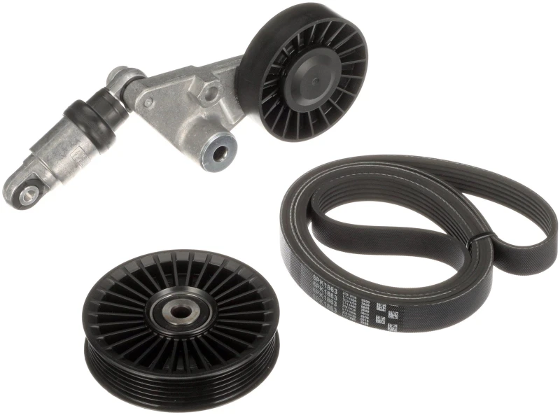 Image of GATES K016PK1863 V-ribbed belt set Micro-V Stretch Fit V-Ribbed Belt Set (542)