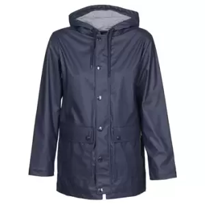 image of Petit Bateau FIRE womens Parka in Blue - Sizes M,L,XS