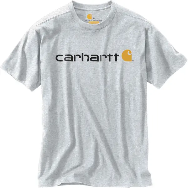 Image of Carhartt EMEA Core Logo Workwear Short Sleeve T-Shirt, grey, Size XS