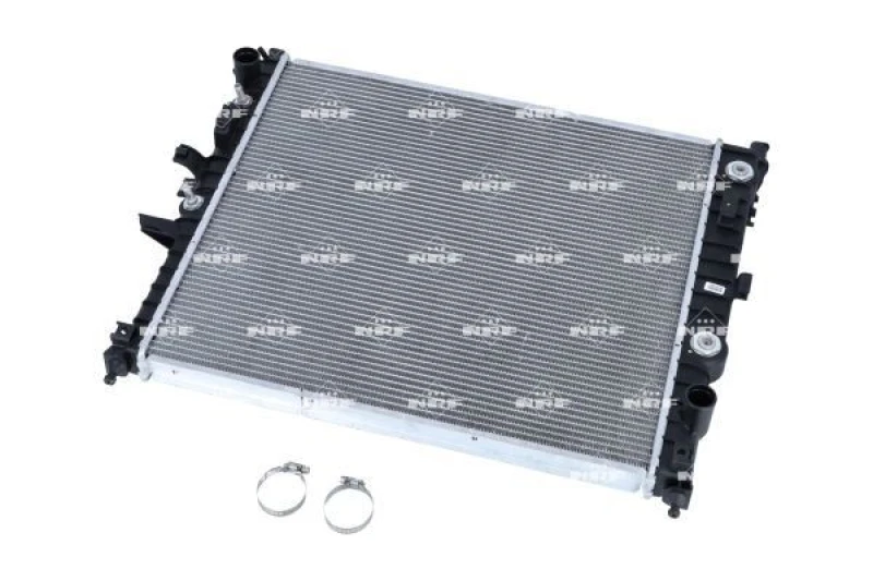 Image of NRF 55336 Engine radiator EASY FIT Brazed cooling fins, Aluminium, with mounting parts Aluminium Radiator,engine cooling (470)
