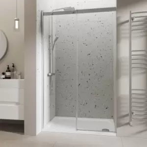 image of 1000mm Frameless Sliding Shower Door - Aqulia