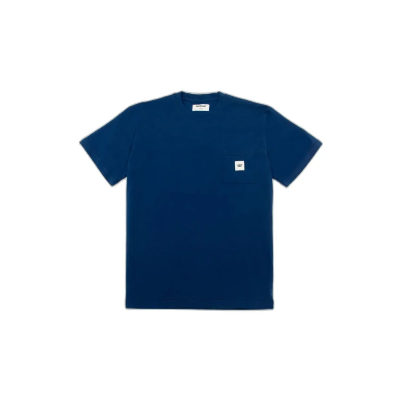 Image of Caterpillar T-Shirt Caterpillar Basic Pocket Bleu Unisex L