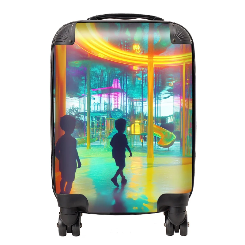 Image of Designer Luggage Elena Sable: 00018 Suitcase Size: Large Multicolor Unisex Large