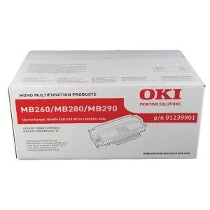Image of Oki Black Laser Toner Ink Cartridge 01239901