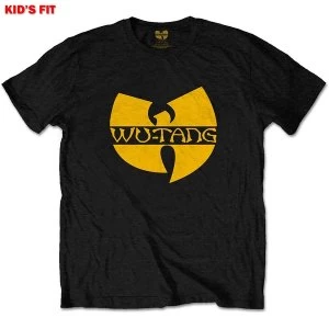 Image of Wu-Tang Clan - Logo Kids 11 - 12 Years T-Shirt - Black