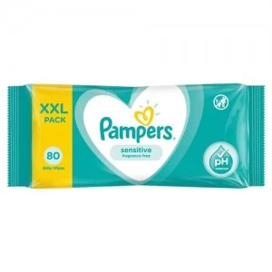 image of Pampers Sensitive Baby Wipes Fragrance Free