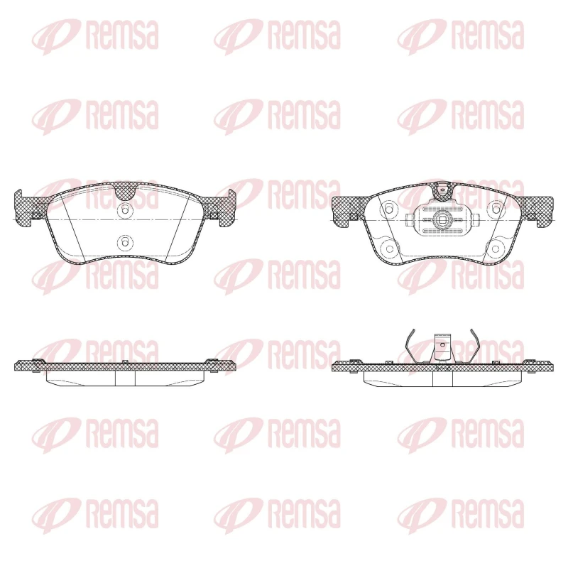 Image of REMSA Brake pad set REMSA 1986.10