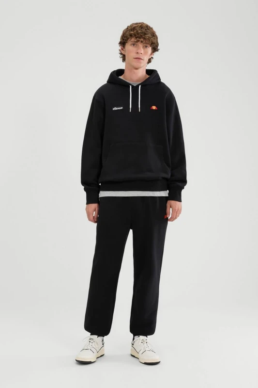 Image of Ellesse Traccota Pullover Hoodie Tracksuit Black L