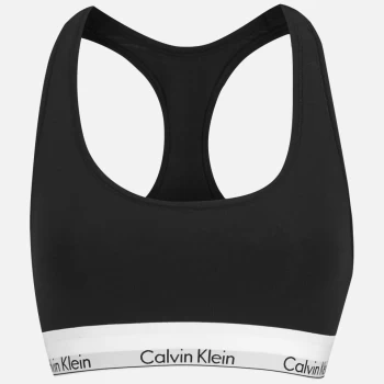 Image of Calvin Klein Womens Modern Cotton Bralette - Black - XS