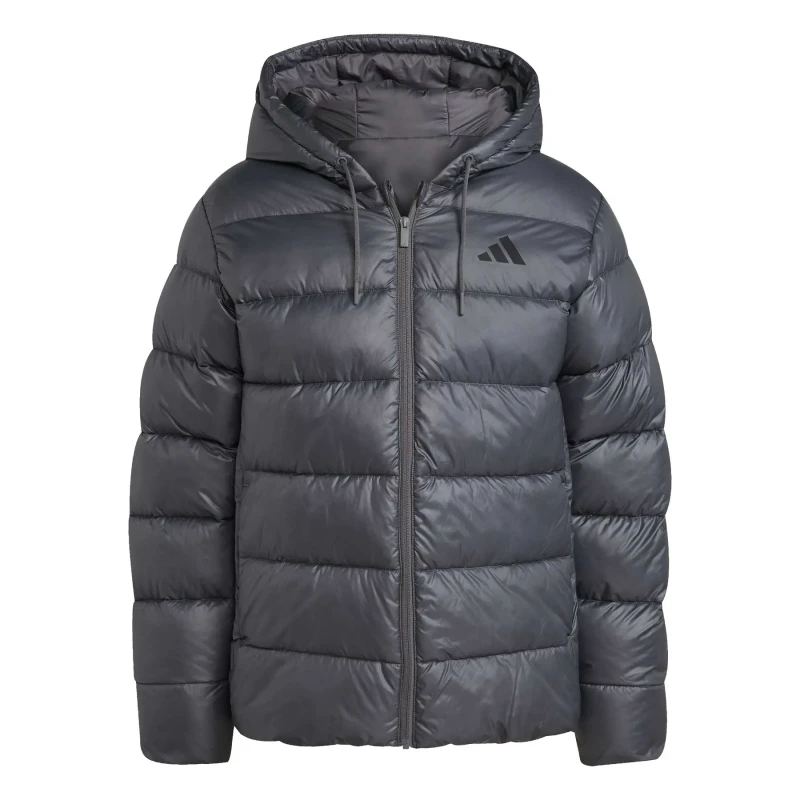 Image of Adidas Synthetic hooded jacket adidas Essentials Climawarm Gris Male L