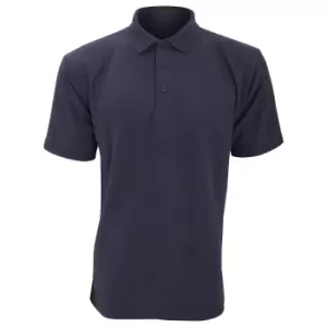 Image of UCC 50/50 Mens Plain PiquA Short Sleeve Polo Shirt (XL) (Navy Blue)