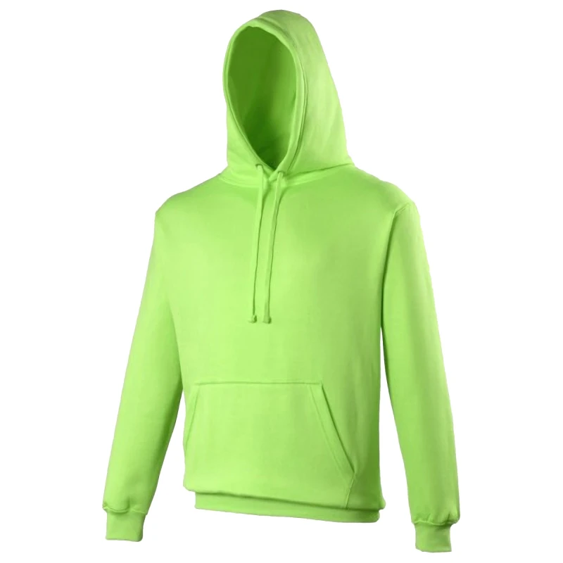 Image of AWDis AWDis Men Electric Hooded Sweatshirt Hoodie in Green Size: Small Green S Male 5055747784626
