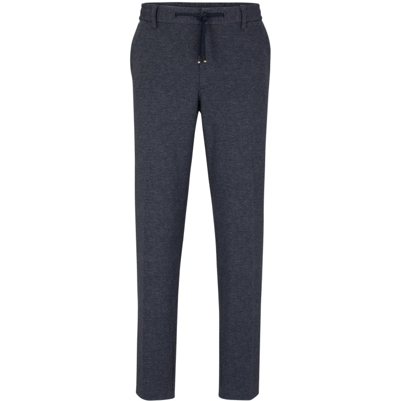Image of Boss Mens Kane Ds Straight Leg Trousers Dark Blue male 30W R