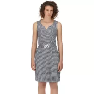Image of Regatta Womens Fahari Stripe Jersey V Neck Sun Dress UK 12- Waist 29', (74cm)
