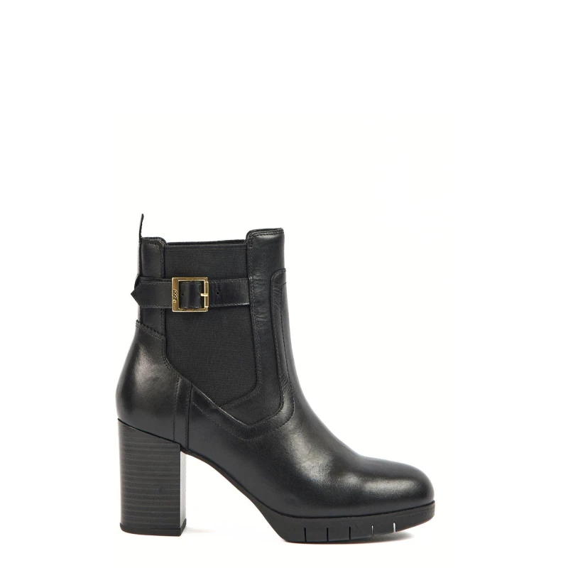 Image of Pod Womens Nala Leather Ankle Boots UK Size 7 (EU 41) Black POD002-BLACK-7