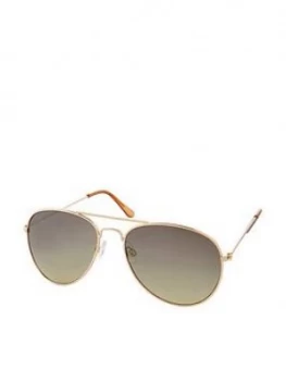 Image of Accessorize Chantal Aviator Sunglasses - Gold