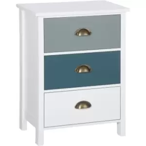 Image of Chest of Drawers, 3 Drawer Storage Organizer Unit Bedroom Living Room - Homcom