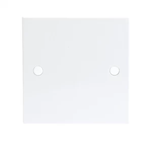 image of KnightsBridge 20A White Flex Outlet Single Frontplate Electric Wall Plate