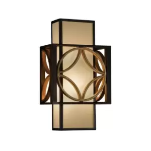Image of Wall Light Sconce Heritage Bronze Parissiene Gold LED E14 60W Bulb