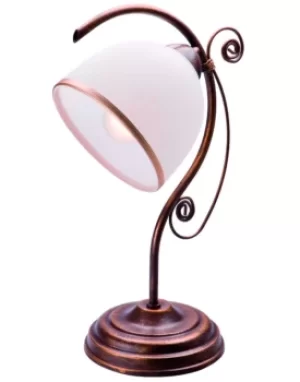 Retro Table Lamp Brown, 1x E27