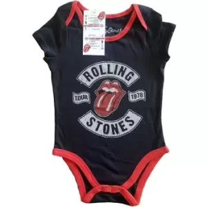 Image of The Rolling Stones - US Tour 1978 Kids 24 Months Baby Grow - Black