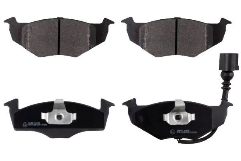 Image of Blue PRINT ADV184253 Brake pad set Front Axle, incl. wear warning contact, with piston clip Brake Pad Set,disc brake (402)