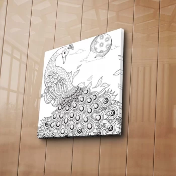 Image of BOYA-41 - No Pen Multicolor Paintable Decorative Canvas Painting