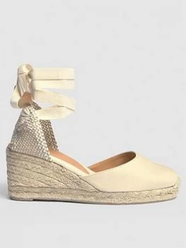 image of Castaner Carina 6Cm Mid Wedge - Natural