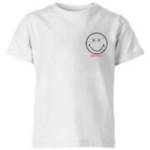 image of Smiley World Pocket Smiley Kids T-Shirt - White - 11-12 Years