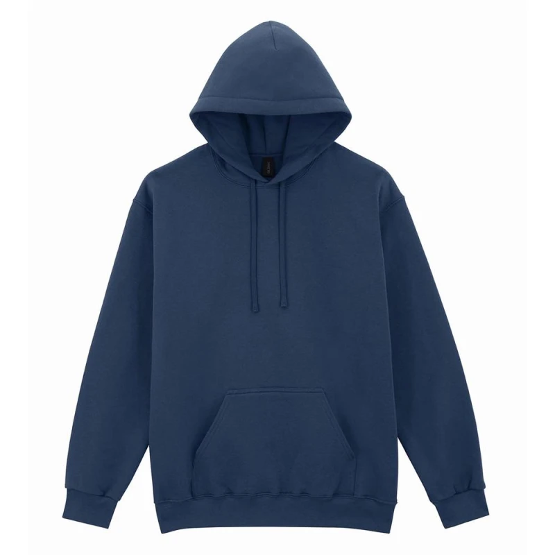 Image of Gildan Mens Midweight Hoodie in Blue Size: Small Blue Male S