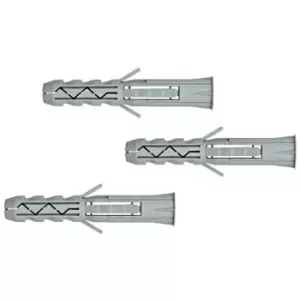 Image of Wall Plug 3 Way Expansion Window Door Frame Concrete Brick rawl - Size 12x80mm - Pack of 100
