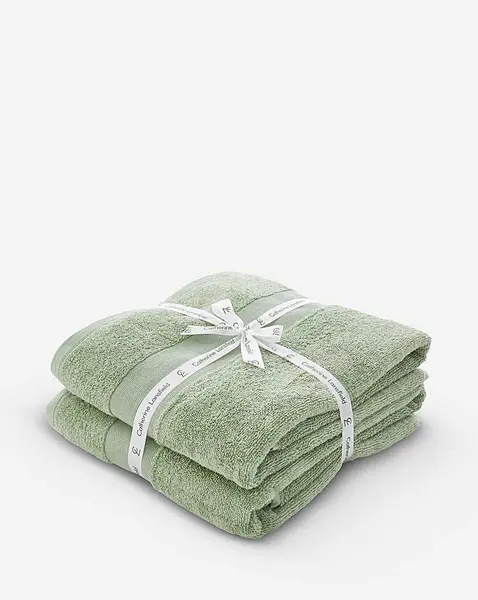 image of Anti Bacterial Cotton Bath Sheet Pair