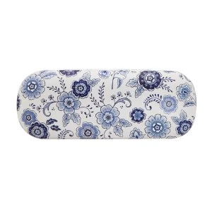 image of Sass & Belle Blue Willow Floral Glasses Case