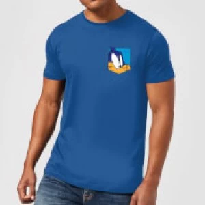 Image of Looney Tunes Roadrunner Face Faux Pocket Mens T-Shirt - Royal Blue - XXL