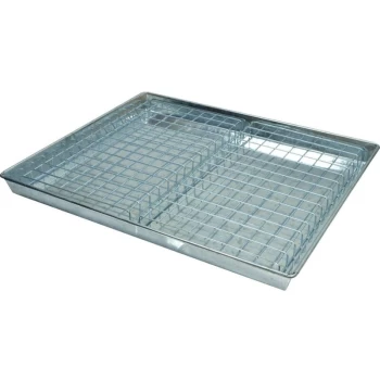 Image of 665X560X50MM Galvanised Drip Tray Comes with Mesh - Kennedy