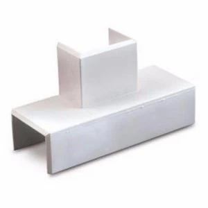 Image of Zexum 25mm x 16mm Mini Trunking Accessories - Side Tee