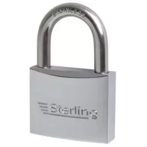 Image of Sterling - Yacht Rustproof Padlock 50mm Stainless Steel Shackle Clam Packed