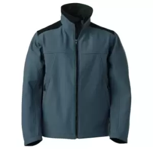 image of Russell Workwear Mens Softshell Breathable Waterproof Membrane Jacket (2XL) (Convoy Grey)