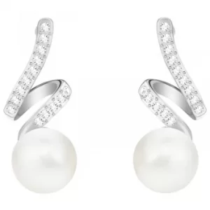 image of Ladies Swarovski Silver Plated Gabriella Earrings