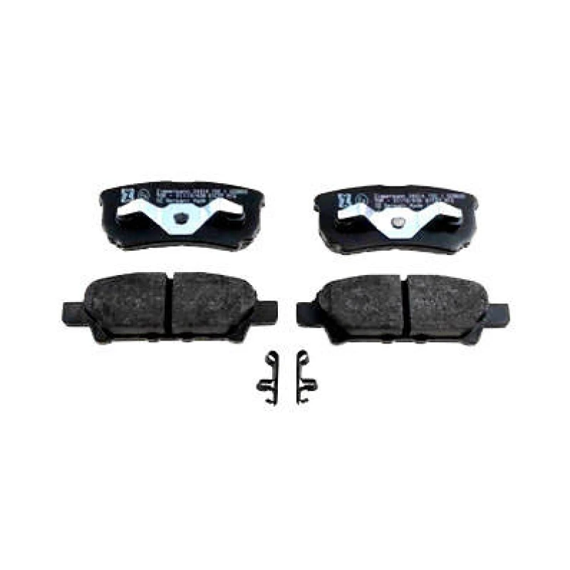 Image of ZIMMERMANN 24014.155.1 Brake pad set Rear Axle, with acoustic wear warning, Photo corresponds to scope of supply Brake Pad Set,disc brake (402)