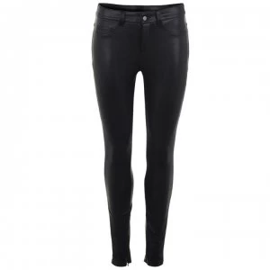 Image of Only Faux Leather Trousers - Black