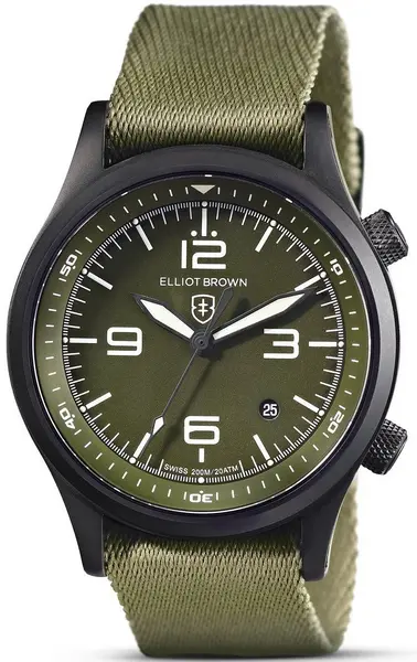 Elliot Brown Watch Canford Mens - Green ELB-107