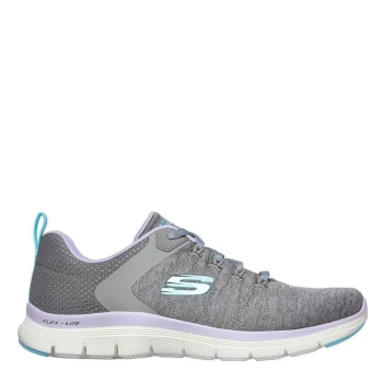 image of Skechers Flex Appeal 4 Womens Trainers - Grey