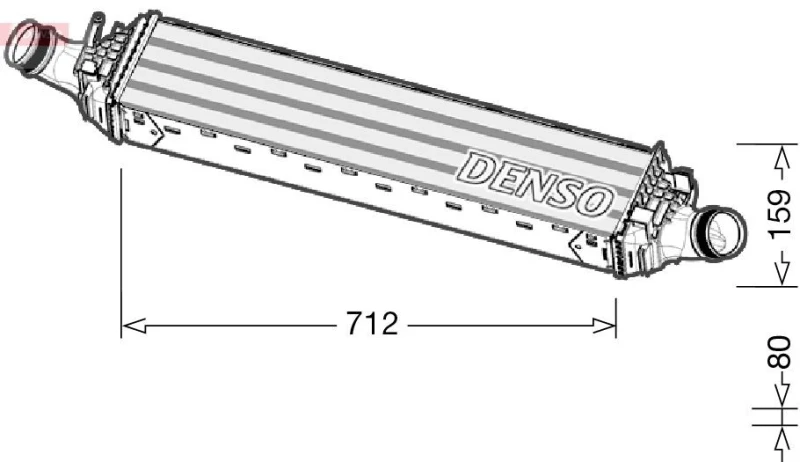 Image of DENSO Intercooler DENSO DIT02038