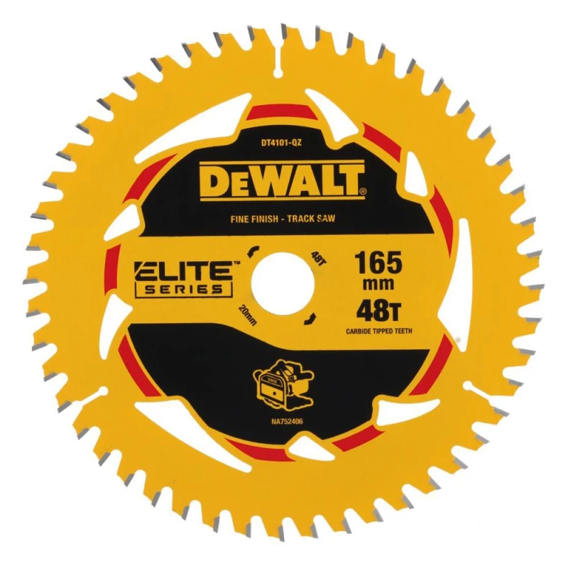Image of DEWALT Elite Fine Finish Circular Saw Blade 165mm 48T 20mm DT4101