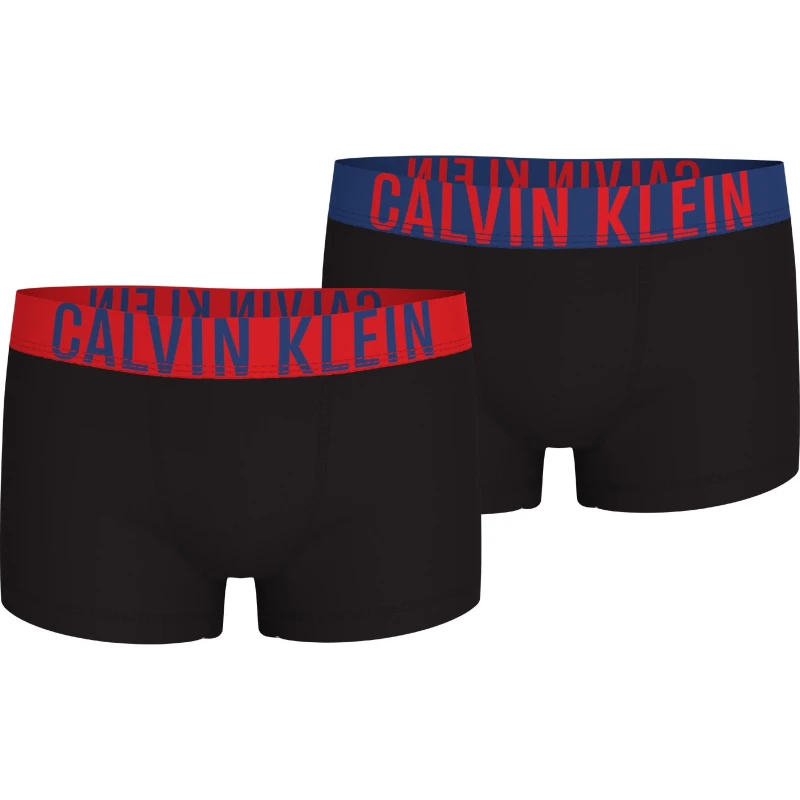 Image of Calvin Klein 2 Pack Trunks Junior - Black 7 - 8 Years